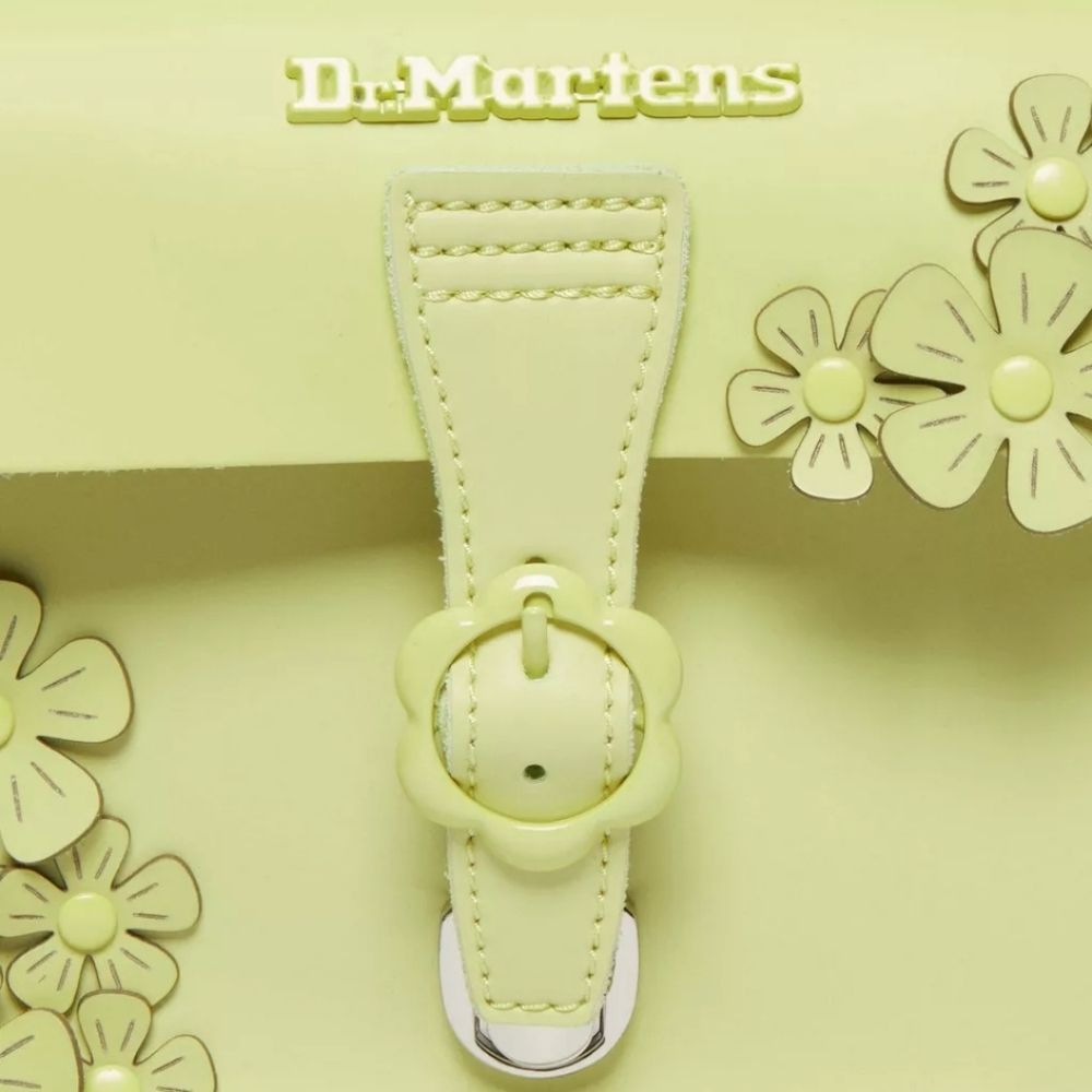 Dr. Martens Neon Green 3D Floral Heart purse convertible cross body and backpack - Picture 9 of 10